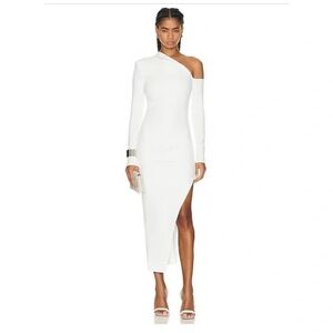 NICHOLAS White One-Shoulder Dress